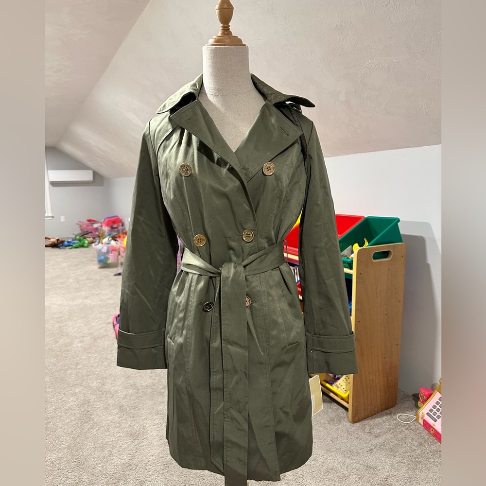 Michael Kors Trench Coat XS Army
